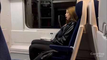 Увидел как телка возбудилась и повел в туалет поезда вдуть